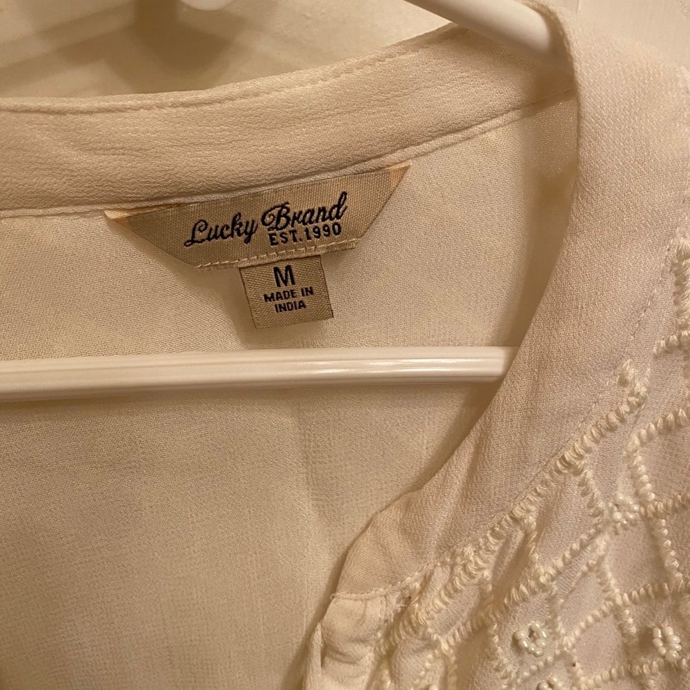 Lucky Brand embroidered long sleeve